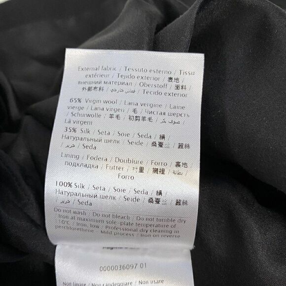 NEW Valentino Scalloped Silk Wool Shift Dress - Picture 10 of 10